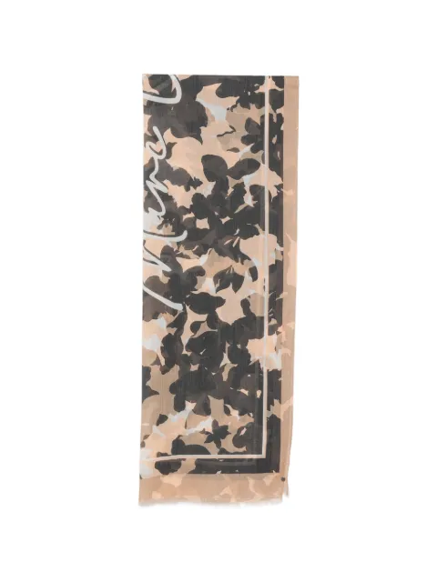 Marc O'Polo floral-print frayed scarf Neutrals 5000014168
