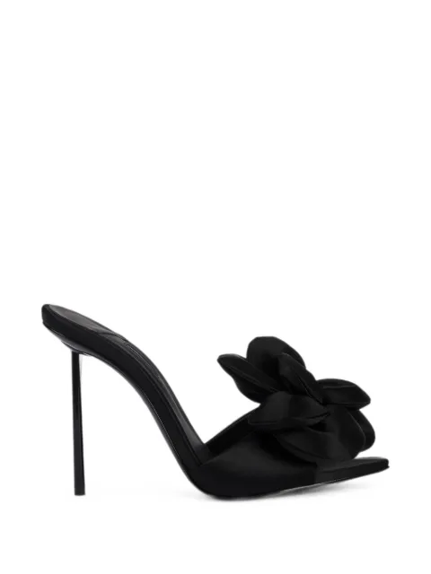 Le Silla Rose floral-appliqué sandals Black 6690G100BXPPSME