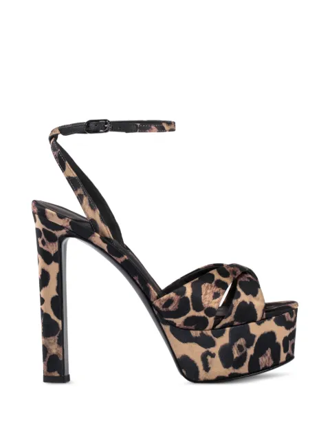 Le Silla Odette leopard-print sandals Neutrals 9395G100RCPPSAT