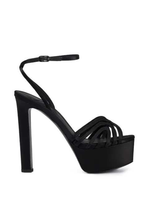 Le Silla Embrace platform sandals Black 9398G100RCPPSAT