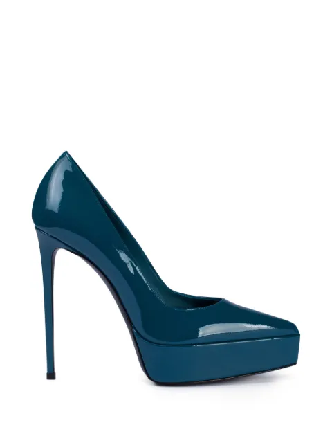 Le Silla Uma platform pumps Blue 2868V090R1PPGSM