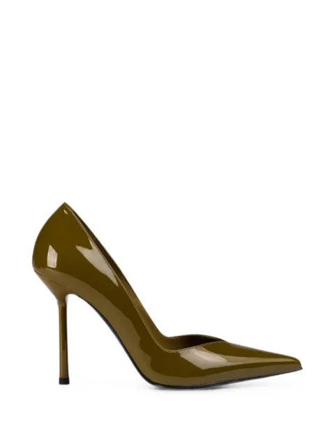Le Silla Vivienne leather heeled pumps Green 4216D090BXPPGSM