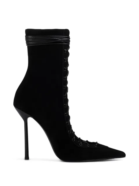 Le Silla Colette lace-up ankle boots Black 4249B100MBPPVEP