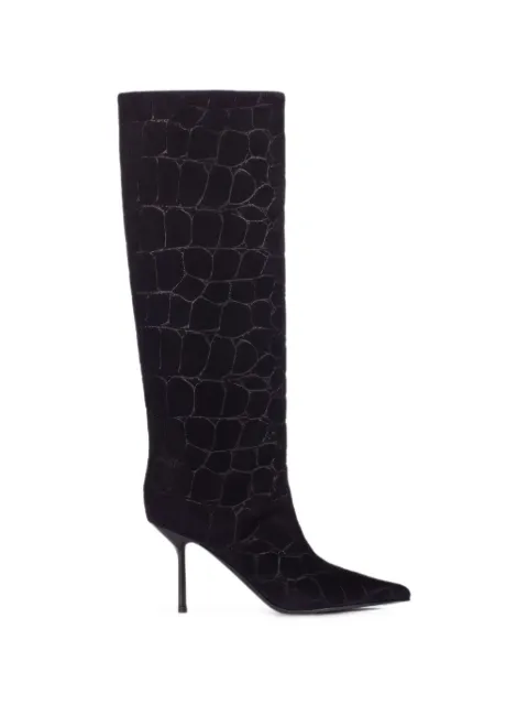 Le Silla Bella croc-effect knee-high boots Black 4236C080BMPPNAE