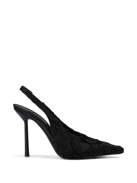 Le Silla Clivage ruched-satin pumps Black 4167G090BXPPSFT