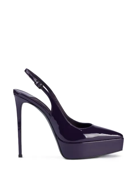 Le Silla Uma platform slingback pumps Purple 2862F090R1PPGSL