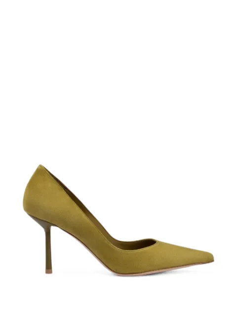 Le Silla Bella pointed-toe leather pumps Green 4215C080BMPPVEP