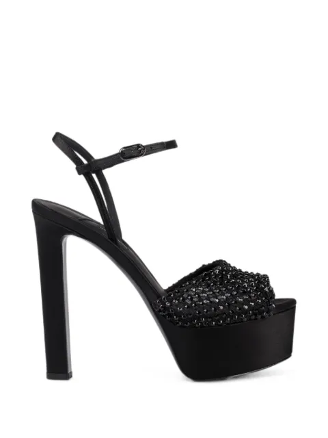 Le Silla Gilda crystal-embellished platform sandals Black 9315F100RBPPSAS