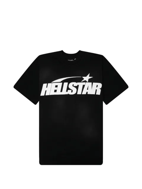HELLSTAR rhinestone-embellished logo T-shirt Black HSSS26TE6BLK