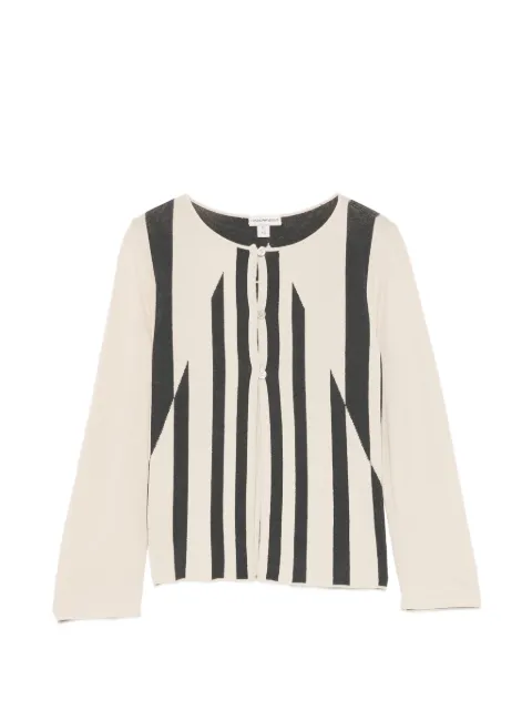 Giorgio Armani Pre-Owned 2000s striped cardigan Neutrals GA250BNP