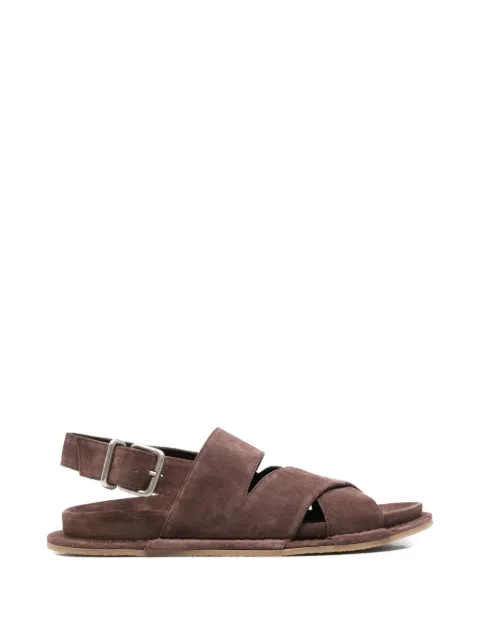 Vic Matie Sense buckled crossover-strap sandals Brown 1K5304DK04H010338