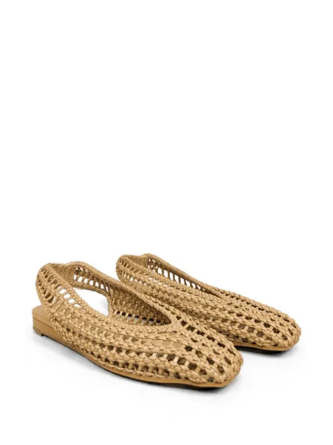 Poche Paris woven slingback pumps Neutrals FWCORALIE860306