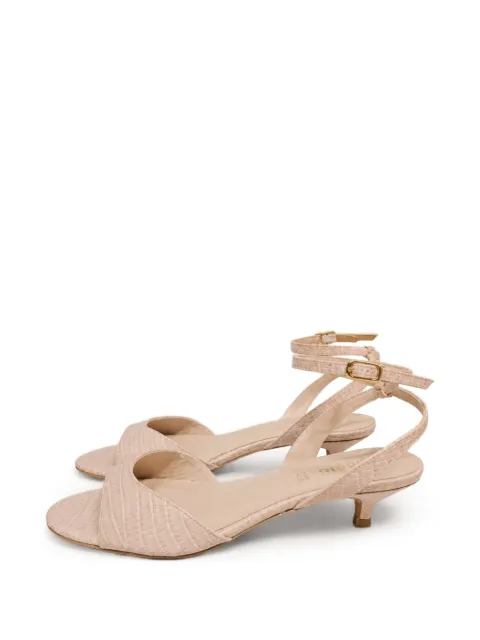 Poche Paris croc-effect ankle-strap sandals Neutrals FWREINE506136