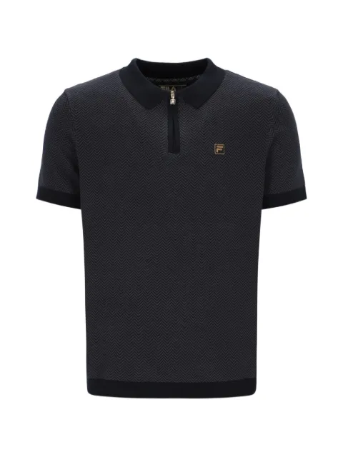 Fila Marty zip-fastening polo shirt Black SS26MG021