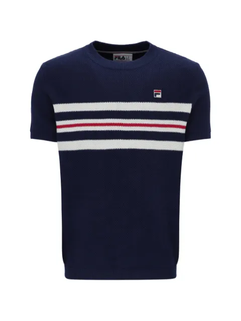 Fila Gerardo stripe-detail T-shirt Blue SS26MH010