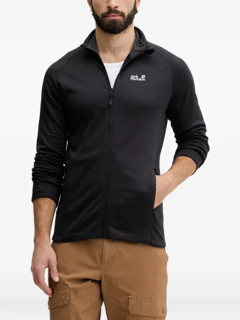 JACK WOLFSKIN Peak District zip-up sweatshirt Black A65274