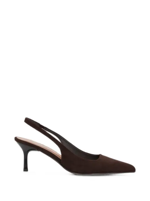 JONAK PARIS Diamantine pointed-toe slingback pumps Brown 3800237