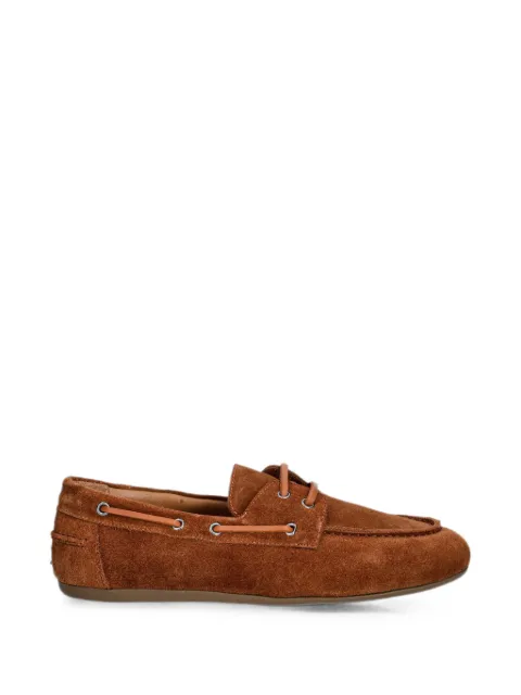 JONAK PARIS Lacie lace-up suede loafers Brown 3800296