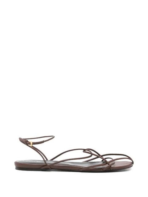 KHAITE Pre-Owned Loulou flat sandals Brown BQT4060526023