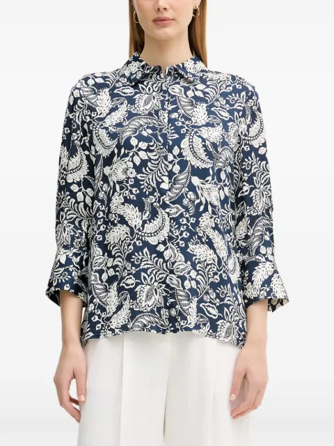 Joop! Bärbel floral-print shirt Blue 30101841