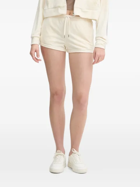 Juicy Couture rhinestone-embellished drawstring mini shorts White JCWHS126305