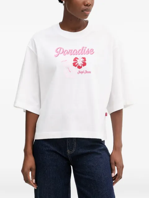 Joop! graphic-print boxy-fit T-shirt White 30102435
