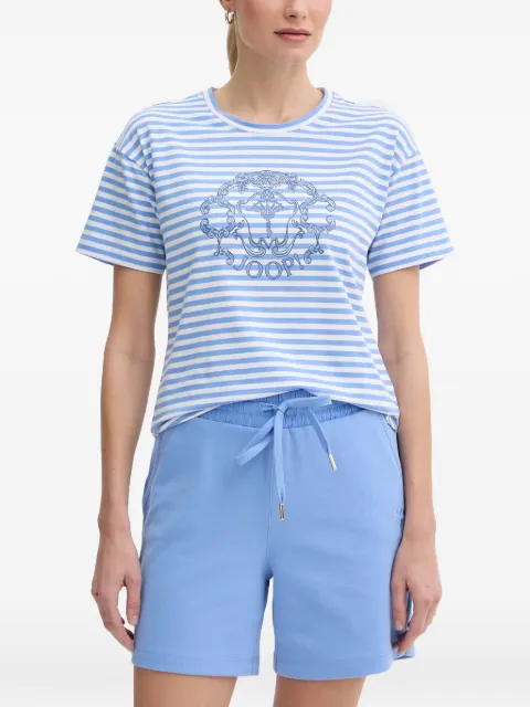 Joop! Tele logo-print striped T-shirt Blue 30102098