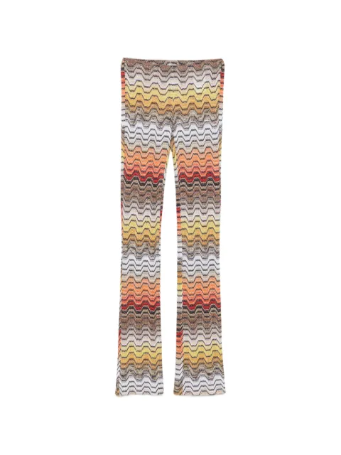 Missoni long trousers with greek motif Yellow MS26SI06BR015D