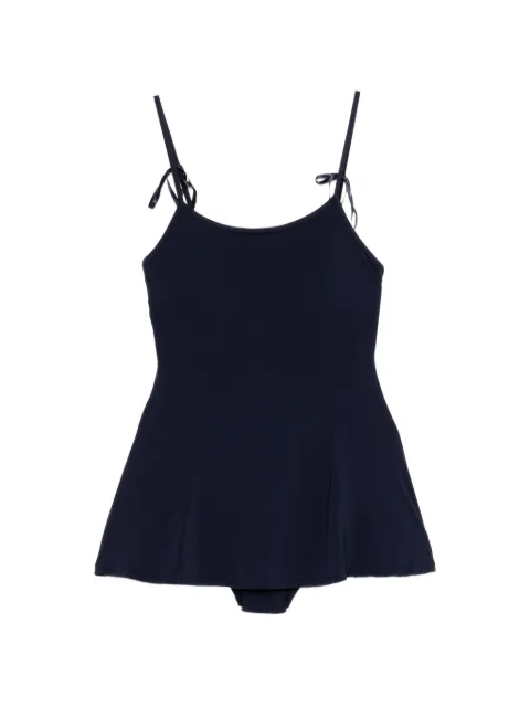 5PENING bow-detail A-line swimsuit Blue W22503010205