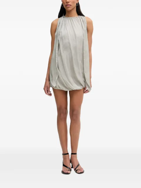 Isabelle Blanche draped sleeveless mini dress Grey IS26SSA163