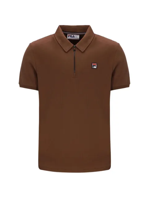 Fila Ettore logo-patch polo shirt Brown SS26MH031