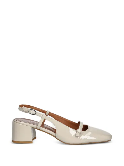 JONAK PARIS Dario patent-finish slingback pumps Neutrals 3600161