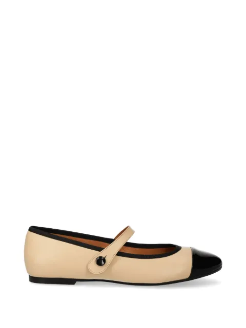 JONAK PARIS patent-toe Mary Jane ballet flats Neutrals 3500168