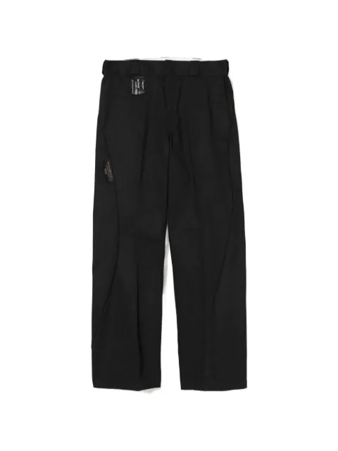 Undercover x Dickies logo-patch straight-leg trousers Black UC1F4508BLACK