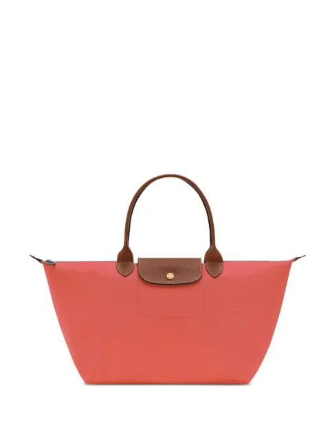 Longchamp Le Pliage leather-trim tote bag Orange L1626089218