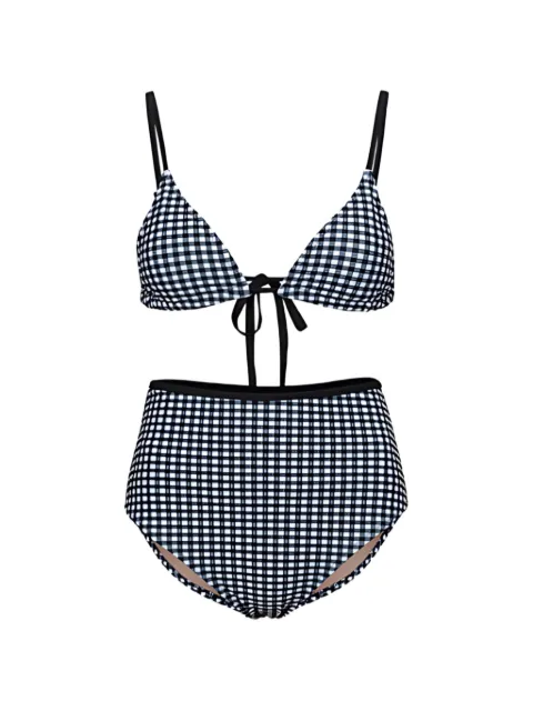 5PENING gingham high-waisted swimwear Black W22403020501
