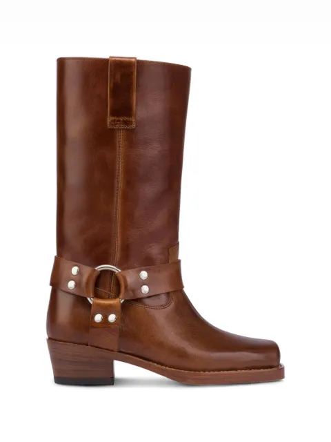 Paris Texas Roxy harness-detail ankle boots Brown PX662XSVCL