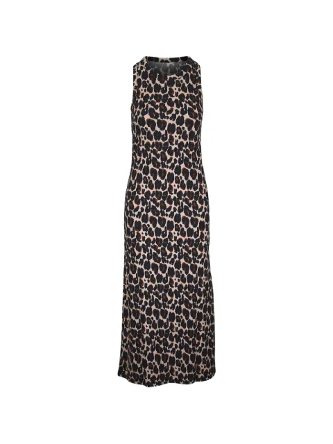 Majestic Filatures leopard-print sleeveless dress Neutrals M614FRO345386