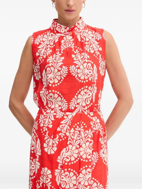 Lola Casademunt printed sleeveless blouse Red LS2615091