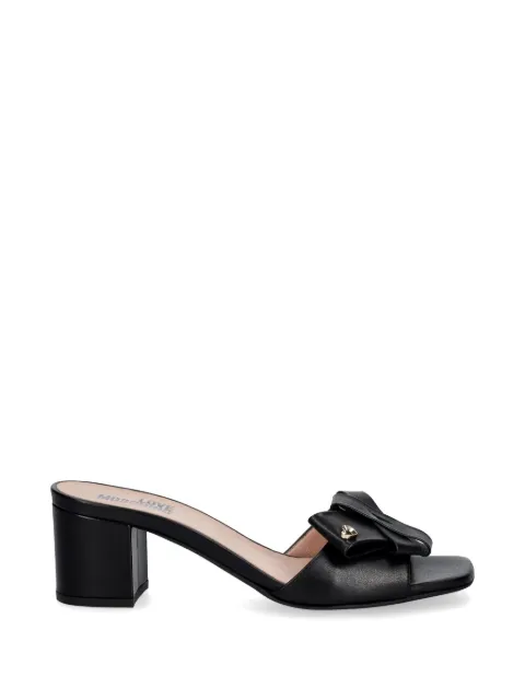 Love Moschino bow-detail heart-plaque sandals Black JA28115G0OIE0