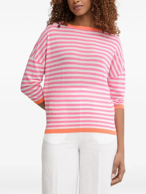 Lola Casademunt striped boat-neck sweater Pink LS2611001