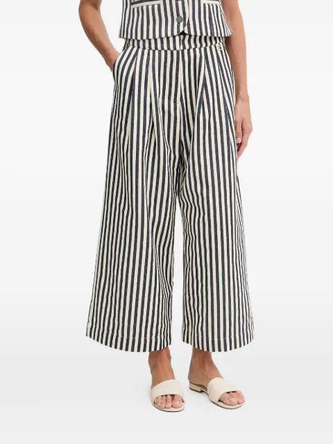 Lola Casademunt stripe-pattern pleated trousers Blue LS2614001