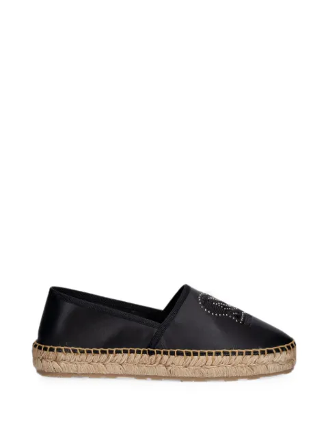Love Moschino stud-embellished espadrilles Black JA10532G0OIA0