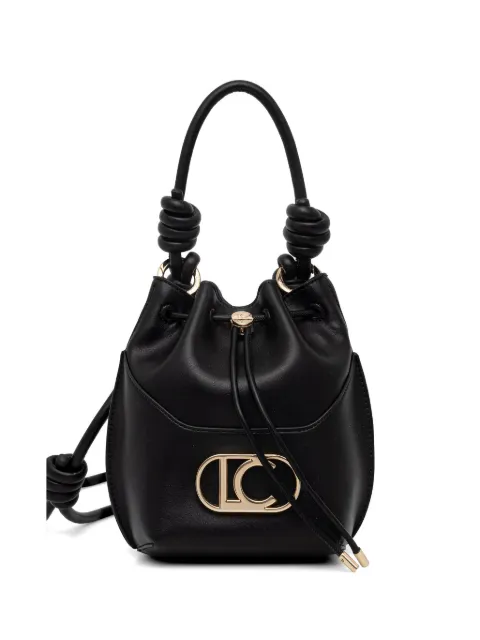Lola Casademunt logo-plaque bucket bag Black LS2604041
