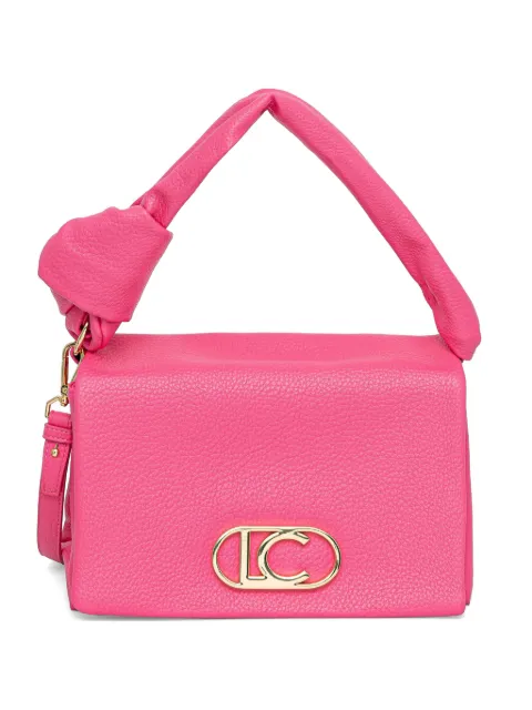 Lola Casademunt knotted-handle logo-plaque tote bag Pink LS2604080