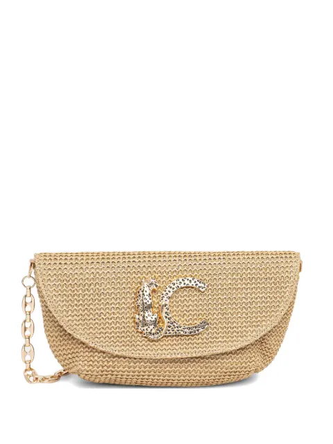 Lola Casademunt woven logo-plaque crossbody bag Neutrals LS2604087