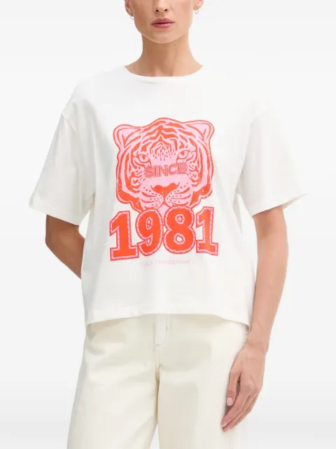 Lola Casademunt tiger-print T-shirt 1981 White LS2615018