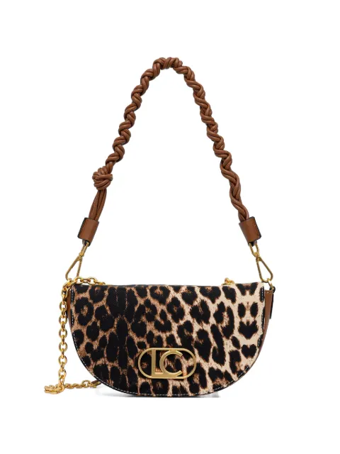 Lola Casademunt leopard-print logo-plaque tote bag Brown LS2604034