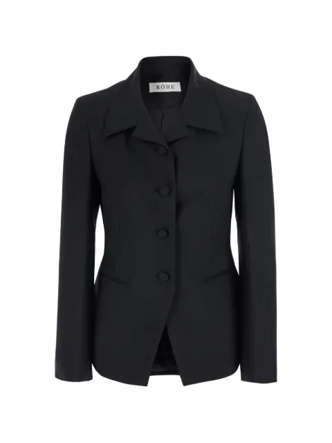 Róhe single-breasted buttoned blazer Black 42011021