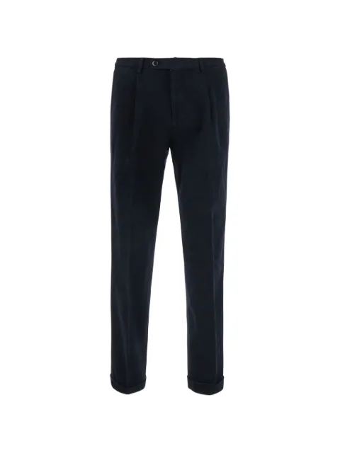 michael coal pleated turn-up chino trousers Blue MCFRKOMS2505F26016